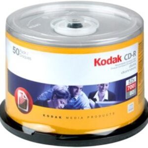20250 - Kodak 52x CD-R Media - 700MB - 120mm Standard - 50 Pack Spindle