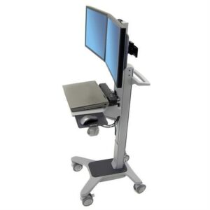 Ergotron - 24-194-055 Neo-Flex Dual WideView WorkSpace Dual-Display Cart