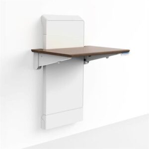Ergotron - 24-804-S894 WorkFit Elevate (walnut hills) Sit-Stand Wall Desk
