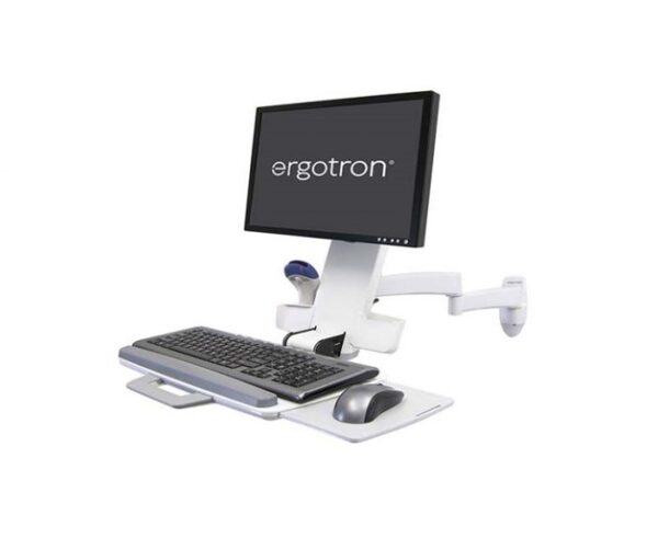 Ergotron - 45-230-216 200 Series Combo Arm (white) Keyboard & Monitor Mount