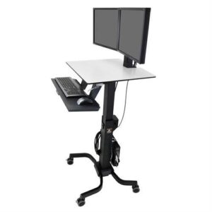 Ergotron - 24-214-085 WorkFit-C, Dual Sit-Stand Workstation