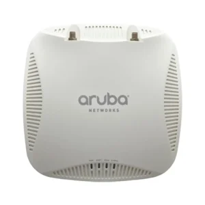 HP JW206-61001 Aruba Instant 200 Series IAP-204 IEEE 802.11n/ac 5GHz 867Mbit/s 1 x Port PoE 10/100/1000Base-T 2 x External Dual-Band Antennas Wireless Access Point
