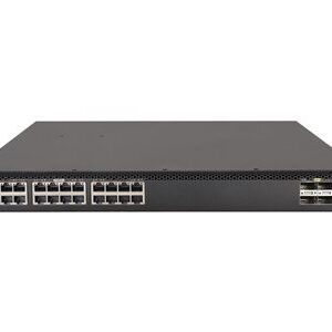 HPE JL689-61001 FlexFabric 5710 Series 5710-24XGT 24-Ports 10GBase-T + 6-Ports QSFP+ 40GbE + 2-Ports QSFP28 100GbE + 1GB FlashMemory + 4GB SDRAM Layer 3 Managed 1U rack-Mountable Gigabit Ethernet Network Switch