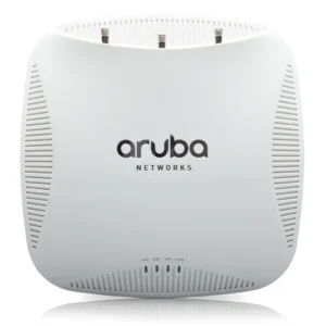 HP JW168-61001 Aruba 210 Series AP-214 IEEE 802.11n/ac 5GHz 1300Mbit/s 1 x Port PoE+ 1000Base-T 3 x External Dual-Band Antennas Wireless Access Point