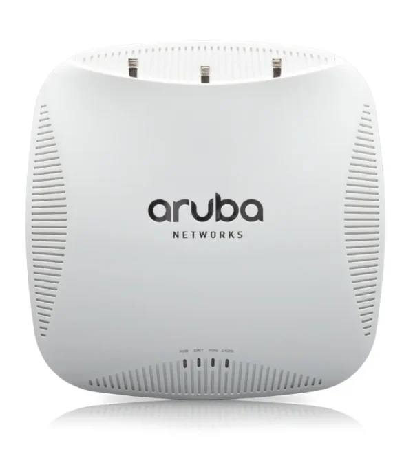 HP JW168-61001 Aruba 210 Series AP-214 IEEE 802.11n/ac 5GHz 1300Mbit/s 1 x Port PoE+ 1000Base-T 3 x External Dual-Band Antennas Wireless Access Point