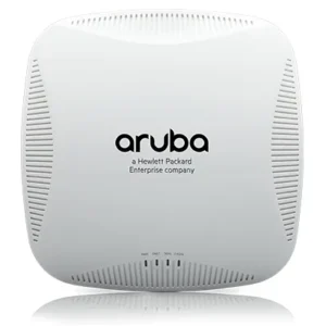 HP JW228A Aruba Instant 210 Series IAP-215 IEEE 802.11n/ac 5GHz 1300Mbit/s 1 x Port PoE 1000Base-T 3 x Integrated Omni-Directional downtilt Antennas Wireless Access Point