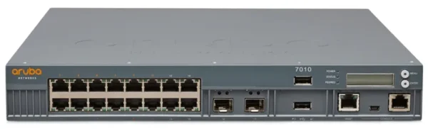 HPE JW703A Aruba 7000 Series 7010 16 x Ports PoE+ 10/100/1000Base-T + 2 x SFP (mini-GBIC) Ports 1000Base-X 1U Rack-mountable Wireless LAN Controller