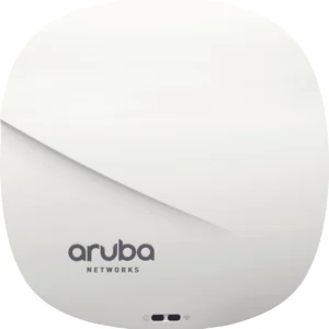 HP JW801AR Aruba 330 Series AP-335 IEEE 802.11ac 5GHz 1733Mbit/s 1 x Port PoE 5000Base-T + 1 x Port PoE GE 12 x Omni-Directional Internal Antennas Wireless Access Point