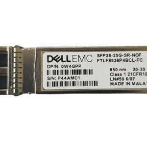 Dell 407-BBXX 25Gigabit Ethernet SFP28 Sr 850nm 100m Mmf Duplex LC Pluggable Transceiver Module