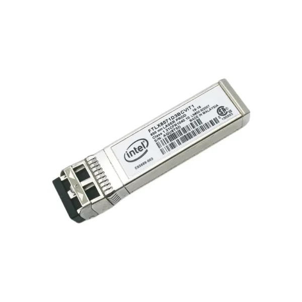 Intel FTLX8571D3BCV-I3 10Gb/s 1000Base-SX Multi-Mode Fibre 850nm 300m Duplex LC Connector SFP+ Transceiver Module