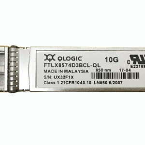 Qlogic FTLX8574D3BCL-QL 10.5Gb/s 10GBase-SR/SW Multi-Mode Fibre 850nm 400m Duplex LC Connector SFP+ Transceiver Module