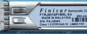 Finisar FTRJ8516P1BNL-E4 2Gb/s 1000Base-SW Multi-Mode Fibre 850nm 550m Duplex LC Connector SFP Transceiver Module