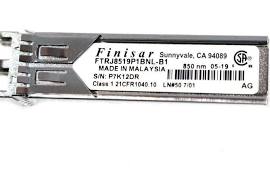 Finisar FTRJ8519P1BNL-B1 2.125Gb/s 1000Base-SX Multi-Mode Fibre 850nm 550m Duplex LC Connector SFP Transceiver Module