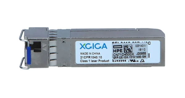 HP JD098-61201 X120 1Gb/s 1000Base-BX Single-Mode Fibre 1310nm-TX/1490nm-RX 10km LC Connector SFP Transceiver Module