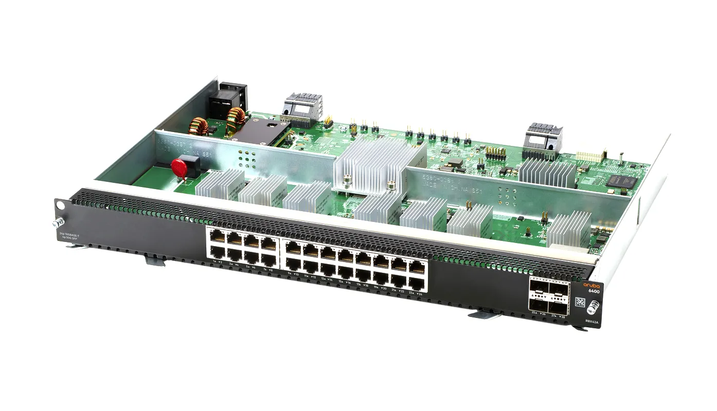 HP R0X42AR Aruba 6400 24 x Ports 10GBase-T + 4 x Ports SFP56