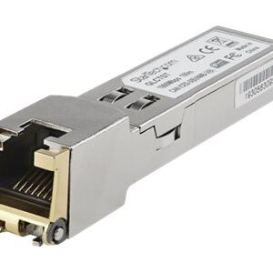 StarTech SFP1GTEMCST 1Gb/s 1000Base-T 100m RJ-45 Connector SFP(mini-GBIC) Transceiver Module