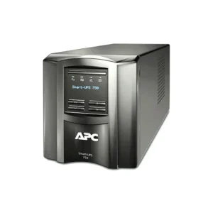 APC SMT750IC Smart-UPS 750VA 500-Watts 230V 6 IEC C13 Outlets SmartConnect Port + SmartSlot, AVR, LCD Line Interactive Tower UPS