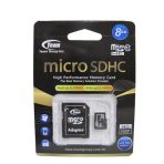 Team 8GB Micro SDHC Class 10 Flash Card with Adapter - Image 2