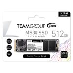Team MS30 (TM8PS7512G0C101) 512GB, M.2 Sata Interface, PCIe Gen3, Read 550MB/s, Write 480MB/s, 3 Year Warranty - Image 2