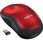 Logitech M185 Wireless Black & Red Mouse - Image 2