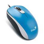 Genius DX-110 Wired USB Plug and Play Mouse, 1000 DPI Optical Tracking, 3 Button with Scroll Wheel, Ambidextrous Design with 1.5m Cable, Blue - Image 2