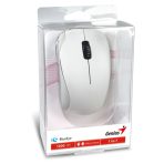 Genius NX-7000 Wireless Mouse, 2.4 GHz with USB Pico Receiver, Adjustable DPI levels up to 1200 DPI, 3 Button with Scroll Wheel, Ambidextrous Design, White - Image 6