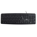 Evo Labs KD-101LUK Wired Keyboard, USB Plug and Play, Full Size, Qwerty UK Layout, Ideal for Home or Office, Black - Image 2