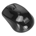 Evo Labs MO-234WBLK Wireless Mouse, 2.4GHz with USB Mini Receiver, 800 DPI Optical Tracking, Ambidextrous Design for PC / Mac / Laptop, Gloss Black - Image 2