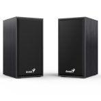 Genius SP-HF180 6W Wooden Desktop USB 2.0 Stereo Speakers with 3.5mm Audio Jack & Volume Control, Black - Image 2