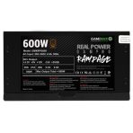 GAMEMAX RPG Rampage 600W PSU, 140mm Ultra Silent Fan, 80 PLUS Bronze, Non Modular, Flat Black Cables, Japanese TK Main Capacitor Fitted - Image 8