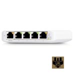 Ubiquiti USW-FLEX-MINI UniFi USW Flex Mini 5 Port Smart Managed POE/USB C Powered Gigabit Network Switch (UK Plug) - Image 2