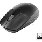 Logitech Wireless Mouse M190, Full Size Ambidextrous Curve Design, 18-Month Battery with Power Saving Mode, USB Receiver, Precise Cursor Control with Wide Scroll Wheel and Scooped Buttons, Black - Image 2