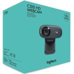 Logitech C310 HD Webcam, HD 720p/30fps, Widescreen HD Video Calling, HD Light Correction, Noise-Reducing Mic, For Skype, FaceTime, Hangouts, WebEx, PC/Mac/Laptop/Macbook/Tablet, Black - Image 2