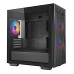 DeepCool MATREXX 40 3FS Case, Gaming, Black, Micro Tower, 1 x USB 3.0 / 1 x USB 2.0, Tempered Glass Side Window Panel, Mesh Front Panel for Optimized Airflow, Tri-Colour LED Fans, Micro ATX, Mini-ITX - Image 2