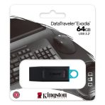 Kingston DataTraveler Exodia 64GB USB 3.2 Black with Cyan loop USB Flash Drive - Image 3
