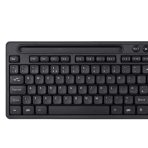 Evo Labs WM-757UK Wireless Keyboard and Mouse Combo Set, With Integrated Tablet/ Mobile/ Smartphone Stand, 2.4GHz Full Size Qwerty UK Layout Keyboard with Wireless Mouse, Ideal for Home/Office, Black - Image 4
