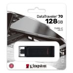 Kingston DT70/128GB DataTraveler 128GB USB Flash Drive, USB 3.2,USB-C, Gen1, 80MB/s, Cap Design, Black, Retail. - Image 3