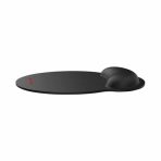 Genius G-WMP100 Ergonomic Mouse Pad with Wrist Rest for Support and Comfort with Anti-Slip Rubber Base, Black - Image 2