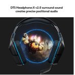 Logitech G432 Gaming Headset, 7.1 Virtual Surround Sound, Compatible with PC, Xbox, PS4, Switch or Mobile Device Via 3.5mm Connection or USB DAC, 50mm Audio Drivers, Enlarged 6mm Mic with Mute Feature - Image 5