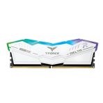 Team T-Force Delta RGB FF3D532G6400HC40BDC01 32GB 6400MHz DDR5 System Memory, 2 x 16GB, White, CL40-40-40-84 1.35V - Image 2
