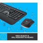 Logitech MK540 Advanced Wireless Keyboard and Mouse Combo for Windows, 2.4 GHz Unifying USB-Receiver, Multimedia Hotkeys, 3-Year Battery Life, for PC, Laptop, QWERTY UK Layout, Black - Image 7