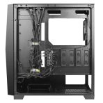 ANTEC DF800 FLUX Case, Gaming, Black, Mid Tower, 2 x USB 3.0, Tempered Glass Side Window Panel, Geometrical Mesh Design & Mirror Surface Front Panel, Addressable RGB LED Fans, Patented F-LUX Platform Cooling Solution, ATX, Micro ATX, Mini-ITX - Image 8