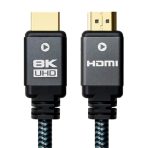 Prevo HDMI-2.1-3M HDMI Cable, HDMI 2.1 (M) to HDMI 2.1 (M), 3m, Black & Grey, Supports Displays up to 8K@60Hz, 99.9% Oxygen-Free Copper with Gold-Plated Connectors, Superior Design & Performance, Retail Box Packaging - Image 2