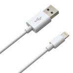 Prevo USB-LIGHTNING-2M Lightning Cable, USB 2.0 A (M) to Apple Lightning (M), 2m, White, MFI Certified, Fast Charging up to 2.1A, Data Sync Rate up to 480Mbps, Superior Design & Performance, Retail Box Packaging - Image 2