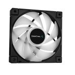 DeepCool LS520 Premium AiO Liquid CPU Cooler, Universal Socket, 240mm Radiator, PWM 2250RPM Cooling Fans, Addressable RGB LED Lighting, Fully Customizable Infinity Mirror Cap Design, Black Version - Image 4
