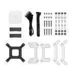 DeepCool LS520 Premium AiO Liquid CPU Cooler, Universal Socket, 240mm Radiator, PWM 2250RPM Cooling Fans, Addressable RGB LED Lighting, Fully Customizable Infinity Mirror Cap Design, Black Version - Image 2