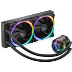 ANTEC Vortex 240 ARGB AiO Liquid CPU Cooler, Universal Socket, 240mm Radiator, PWM 2000RPM Fusion ARGB Cooling Fans, Addressable RGB LED Lighting with Suspended Spiral Pump Head Design - Image 4