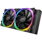 ANTEC Vortex 240 ARGB AiO Liquid CPU Cooler, Universal Socket, 240mm Radiator, PWM 2000RPM Fusion ARGB Cooling Fans, Addressable RGB LED Lighting with Suspended Spiral Pump Head Design - Image 6