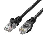 Prevo CAT6-BLK-1M Network Cable, RJ45 (M) to RJ45 (M), CAT6, 1m, Black, Oxygen Free Copper Core, Sturdy PVC Outer Sleeve & Clip Protector, Retail Box Packaging - Image 4