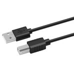 Prevo USBA-USBB-2M USB Printer Cable, USB 2.0 Type-A (M) to USB 2.0 Type-B (M), 2m, Black, 480Mbps Transmission Rate, Suitable for Printers & Scanners, Retail Box Packaging - Image 3